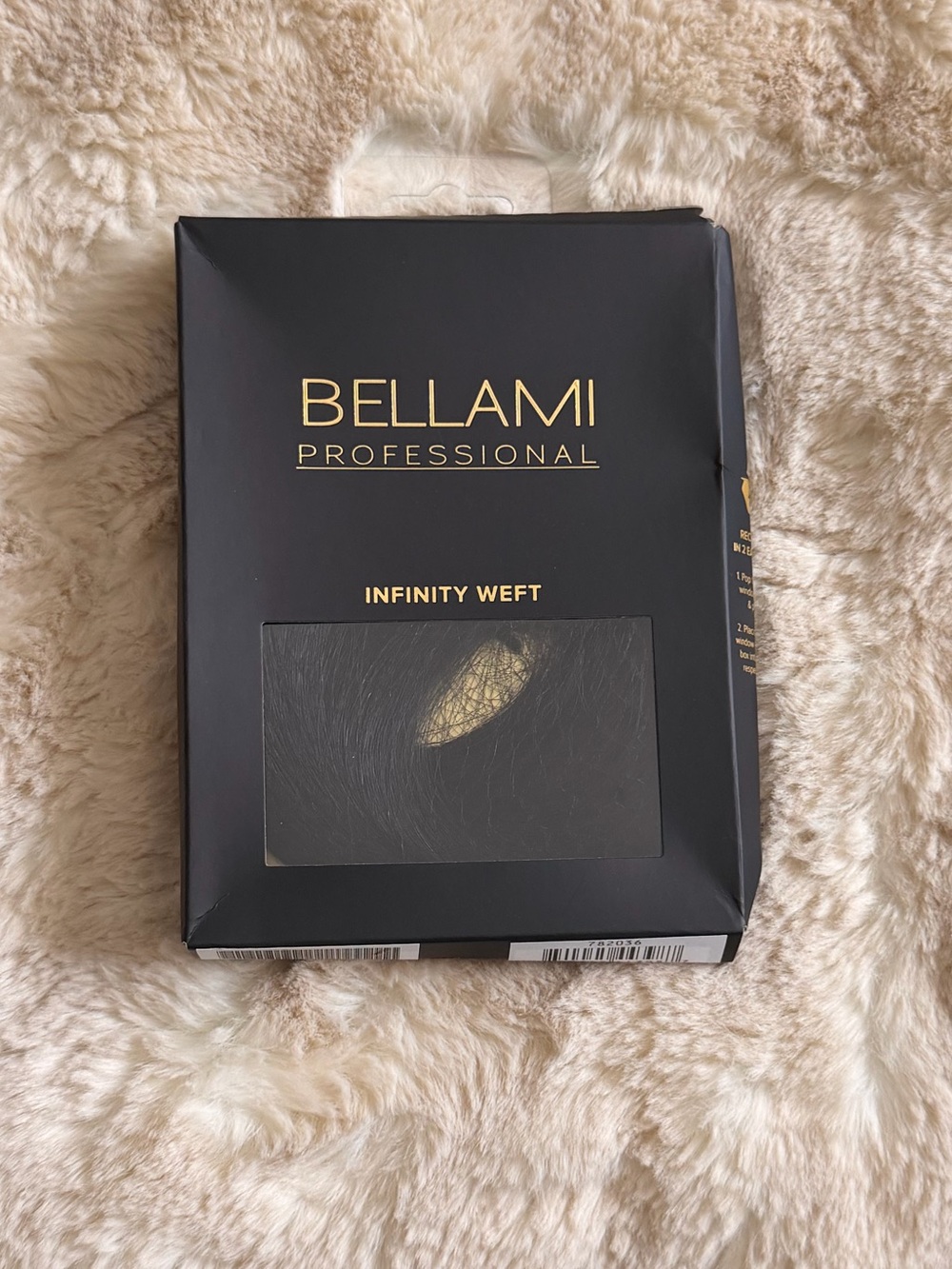 NEW BELLAMI PRO INFINITY WEFT #1 NATURAL JET BLACK 24”90g